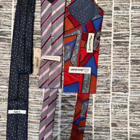 Set of 3 men's ties - Picture 1 of 2
